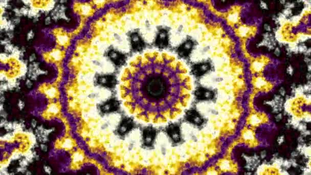 Spinnen Abstracte Magische Cirkel Esoterische Kosmische Mandala — Stockvideo