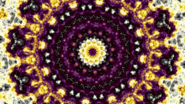 Rotazione Cerchio Magico Astratto Mandala Cosmico Esoterico — Video Stock