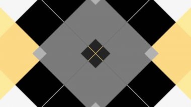 Geometrik şekiller hareket. Dönüştürme renkli kareler. Kesintisiz döngü görüntüleri.