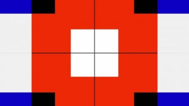 Geometrik şekiller hareket. Dönüştürme renkli kareler. Kesintisiz döngü görüntüleri.