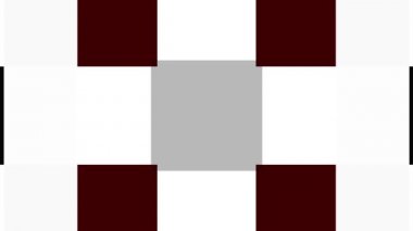 Geometrik şekiller hareket. Dönüştürme renkli kareler. Kesintisiz döngü görüntüleri.