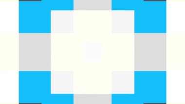 Geometrik şekiller hareket. Dönüştürme renkli kareler. Kesintisiz döngü görüntüleri.