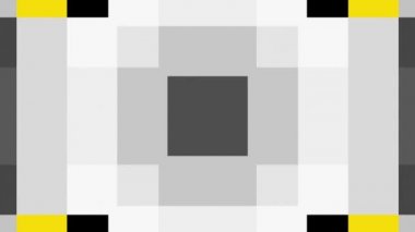 Geometrik şekiller hareket. Dönüştürme renkli kareler. Kesintisiz döngü görüntüleri.