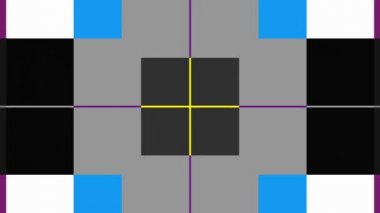 Geometrik şekiller hareket. Dönüştürme renkli kareler. Kesintisiz döngü görüntüleri.
