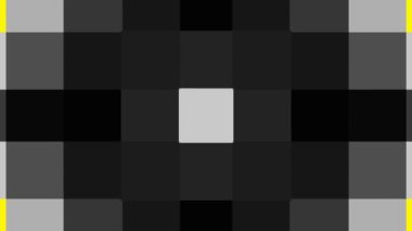 Geometrik şekiller hareket. Dönüştürme renkli kareler. Kesintisiz döngü görüntüleri.