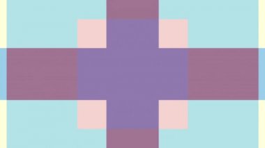 Geometrik şekiller hareket. Dönüştürme renkli kareler. Kesintisiz döngü görüntüleri.