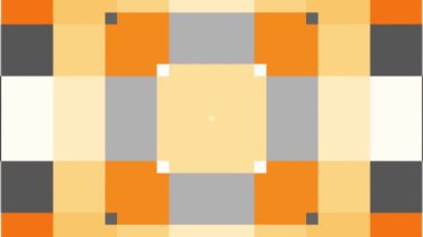 Geometrik şekiller hareket. Dönüştürme renkli kareler. Kesintisiz döngü görüntüleri.