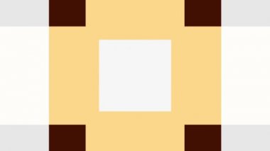 Geometrik şekiller hareket. Dönüştürme renkli kareler. Kesintisiz döngü görüntüleri.