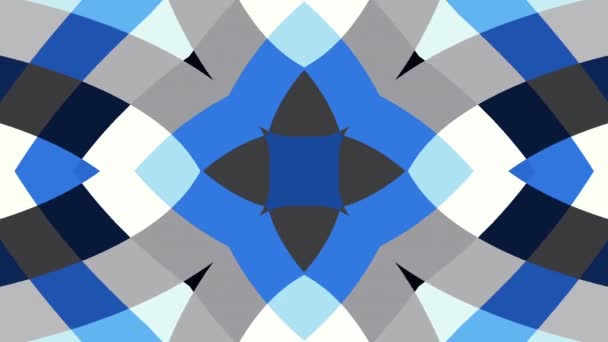 幾何学的図形を移動します 変換のカラフルな正方形 シームレスなループ映像 — ストック動画