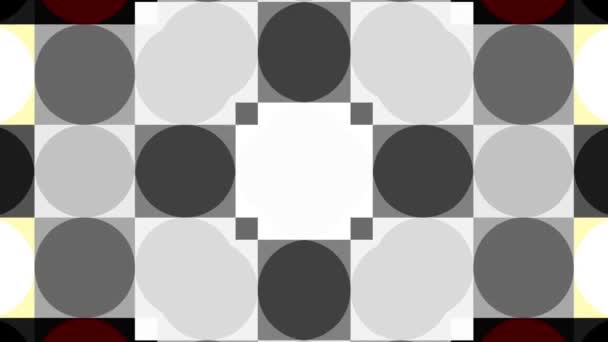 Geometrische Shapes Verplaatsen Transformatie Kleurrijke Vierkantjes Naadloze Looping Beeldmateriaal — Stockvideo