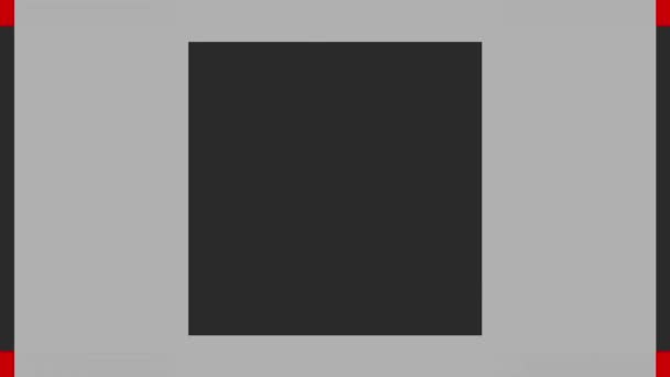 Des formes géométriques mobiles. Transformation carrés colorés. Images de boucle sans couture .