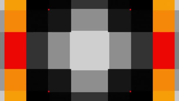 Geometrische Shapes Verplaatsen Transformatie Kleurrijke Vierkantjes Naadloze Looping Beeldmateriaal — Stockvideo