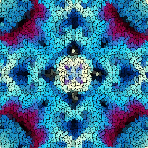 Nahtlose Grunge abstrakte quadratische Muster. Paint Grunge Risse. — Stockvektor