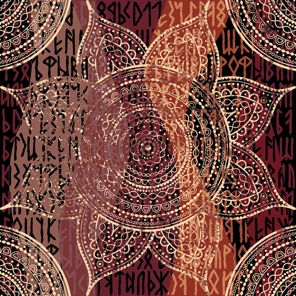 Modèle abstrait de mandala rond — Image vectorielle