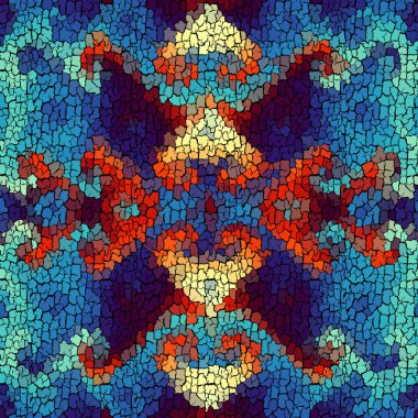 Kusursuz grunge soyut kare deseni. Grunge çatlaklarını boya.