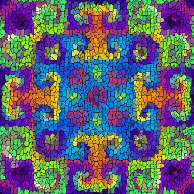 Kusursuz grunge soyut kare deseni. Grunge çatlaklarını boya.