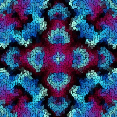 Kusursuz grunge soyut kare deseni. Grunge çatlaklarını boya.