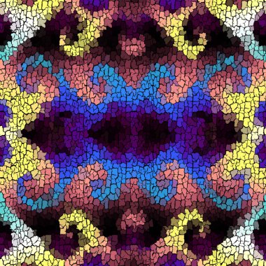 Kusursuz grunge soyut kare deseni. Grunge çatlaklarını boya.