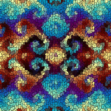 Kusursuz grunge soyut kare deseni. Grunge çatlaklarını boya.