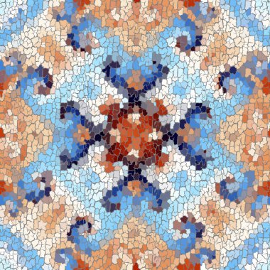 Kusursuz grunge soyut kare deseni. Grunge çatlaklarını boya.