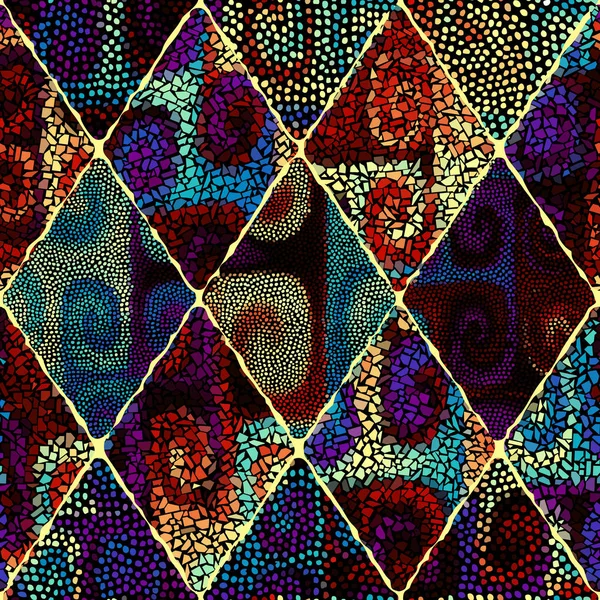 Patrón de arte mosaico vectorial. Imagen de mosaico vectorial — Archivo Imágenes Vectoriales