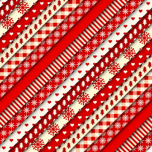 Patrón textil patchwork. Fondo de diseño de acolchado sin costuras. — Vector de stock