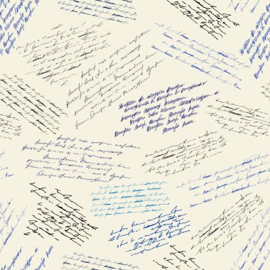 Vintage yazıtlar desen