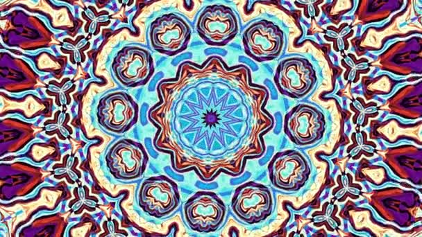 Ornate Mandala-Schleife Hintergrund — Stockvideo