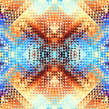 Düşük poli tarzı bir üçgen geometrik seamless modeli.