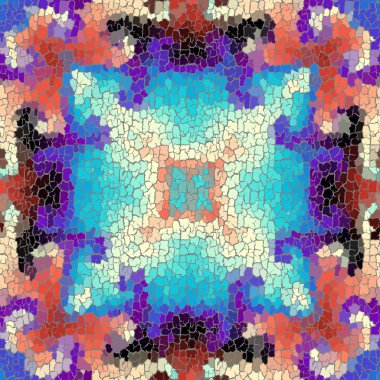 Kusursuz grunge soyut kare deseni. Grunge çatlaklarını boya.