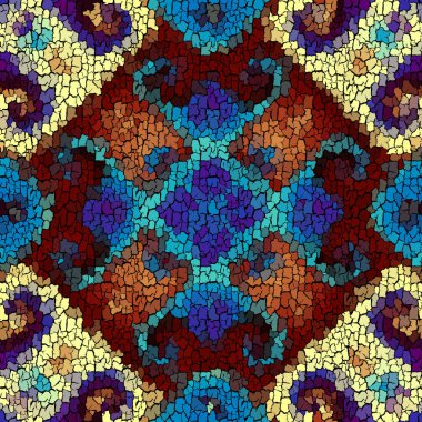 Kusursuz grunge soyut kare deseni. Grunge çatlaklarını boya.