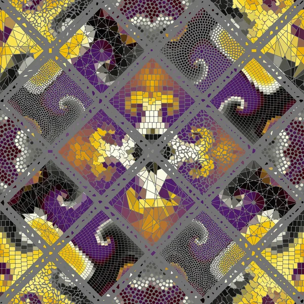 Vector mosaic art pattern. Vector mosaic image — Stock Vector