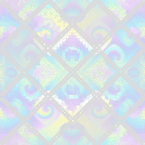 Motif vectoriel d'art mosaïque. Image vectorielle mosaïque — Image vectorielle