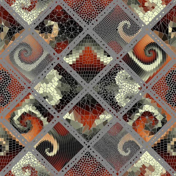Vektor konst mosaikmönster. Mosaik vektorbild — Stock vektor