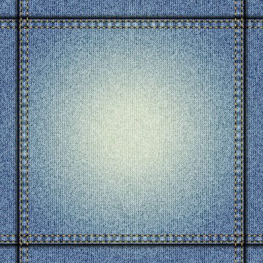 Denim doku arka plan. Vektör kot mavi desen.