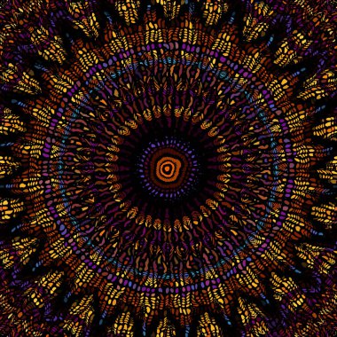 Vektör mozaik sanat desen. Eğri mozaik görüntü