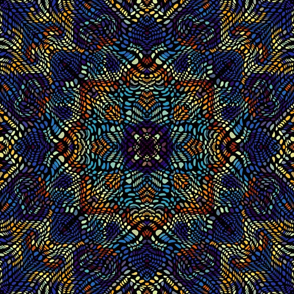 Векторний візерунок мозаїки. Зображення вигнутої мозаїки — стоковий вектор