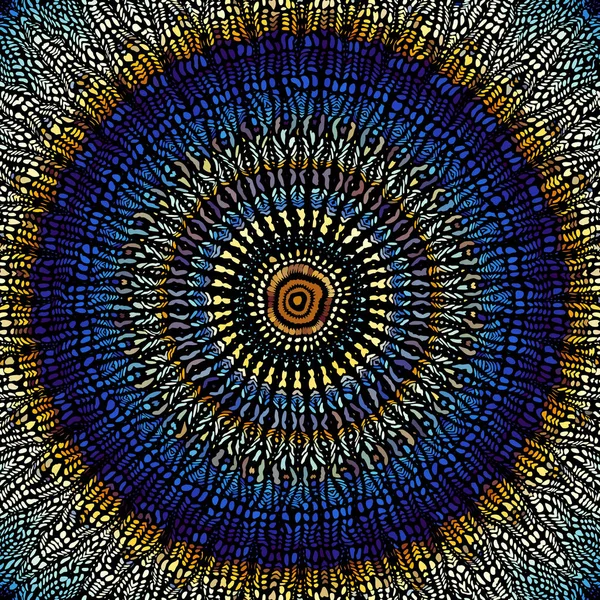 Patrón de arte mosaico vectorial. Imagen curvada de mosaico — Vector de stock