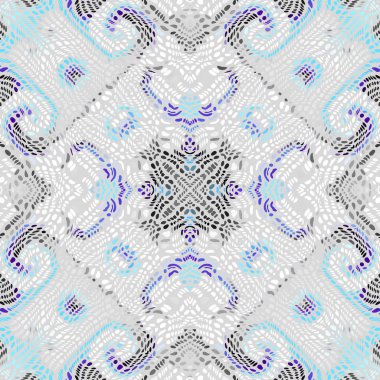 Vektör mozaik sanat desen. Eğri mozaik görüntü