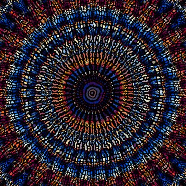 Vektör mozaik sanat desen. Eğri mozaik görüntü