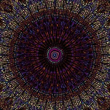 Vektör mozaik sanat desen. Eğri mozaik görüntü