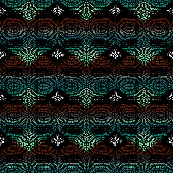 Patrón tribal étnico vectorial. Imagen de arte sin costura. — Vector de stock