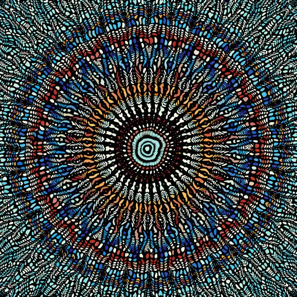 Vektör mozaik sanat desen. Eğri mozaik görüntü