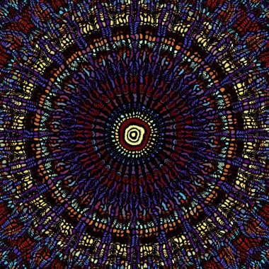 Vektör mozaik sanat desen. Eğri mozaik görüntü