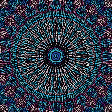 Vektör mozaik sanat desen. Eğri mozaik görüntü