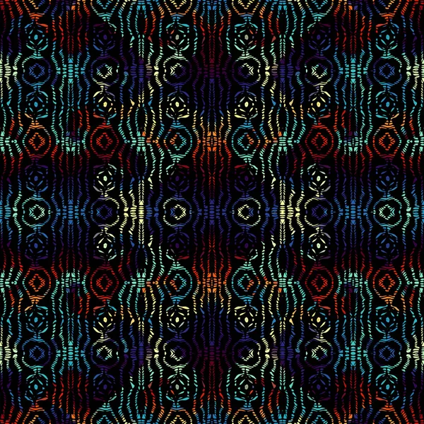 Patrón tribal étnico vectorial. Imagen de arte sin costura. — Vector de stock