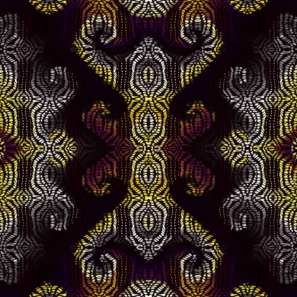 Patrón tribal étnico vectorial. Imagen de arte sin costura. — Archivo Imágenes Vectoriales