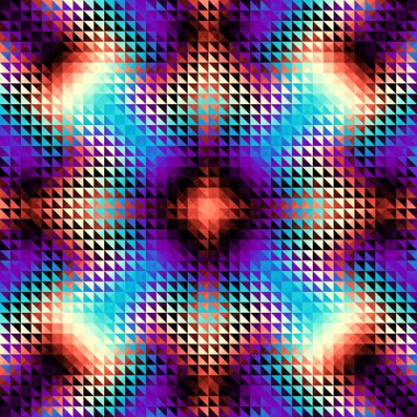 Düşük polimerli bir küpün geometrik ve pürüzsüz deseni.