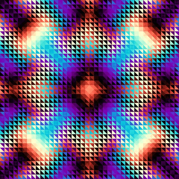 Motif géométrique sans couture d'un cube dans un style poly bas. — Image vectorielle