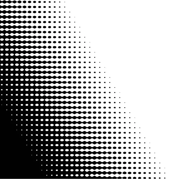 幾何学的な抽象的なパターン。抽象的な黒いハーフトーン図形. — ストックベクタ